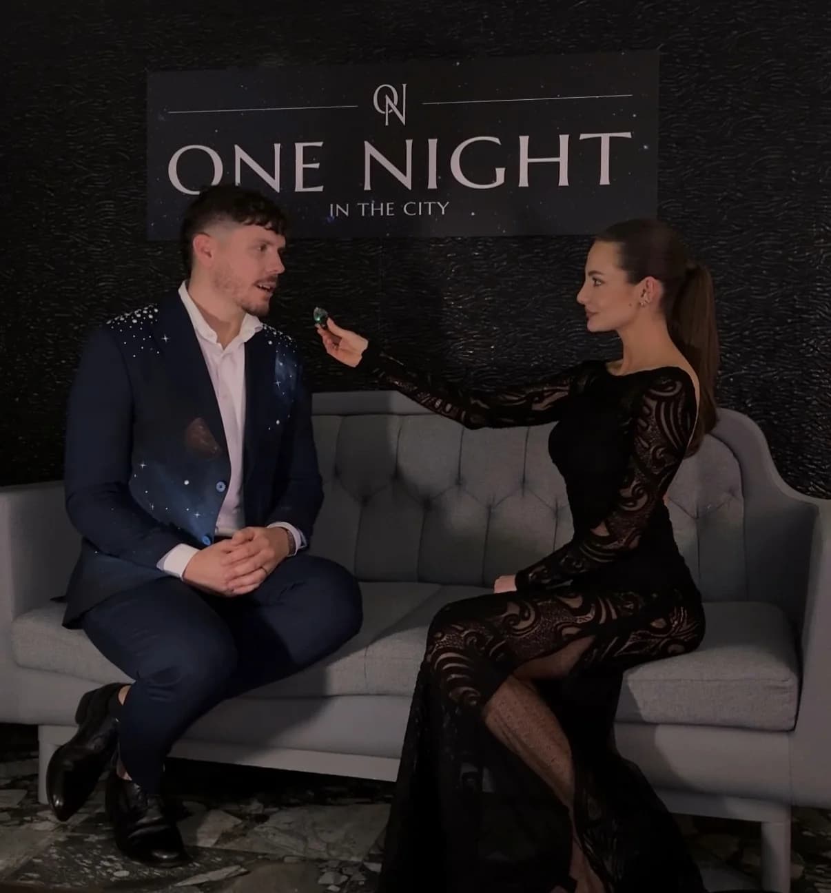 Natáčení rozhovoru na akci One Night in the City